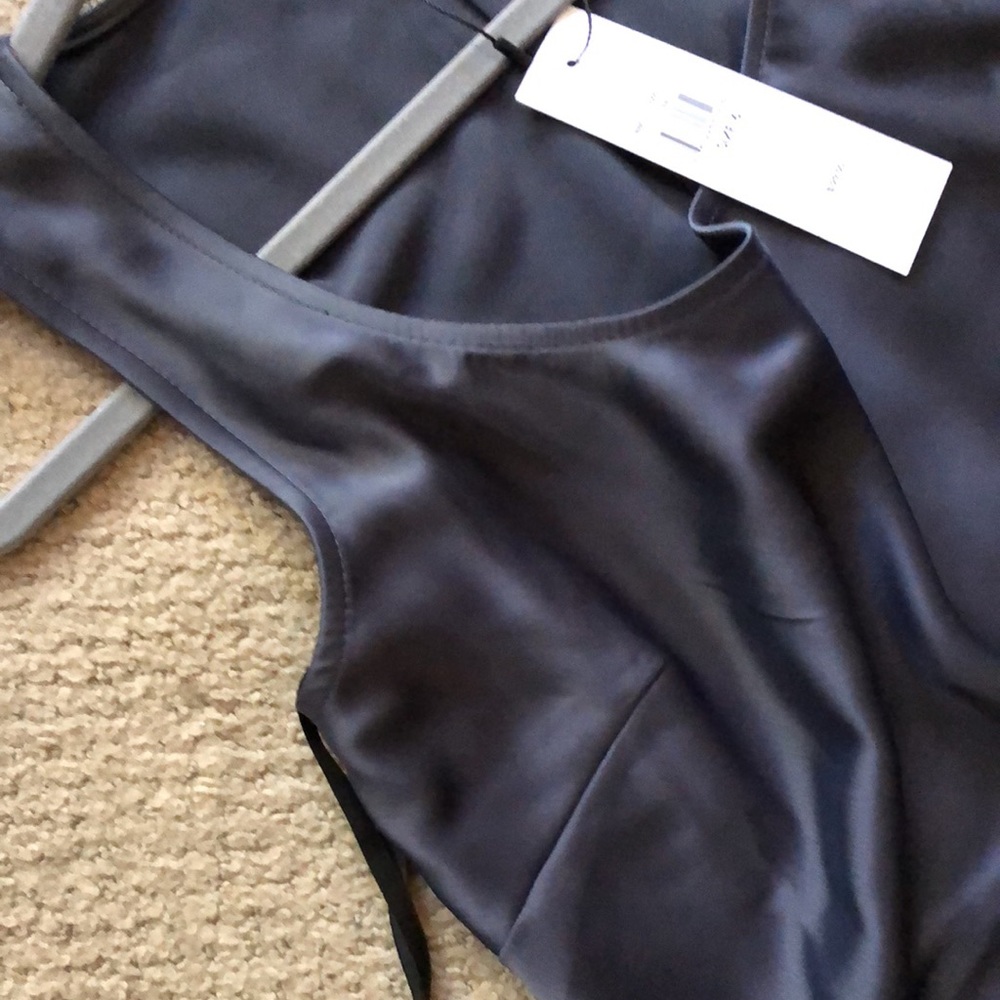 NWT Calvin Klein Grey Formal or Prom Dress   S6 - Picture 12 of 15